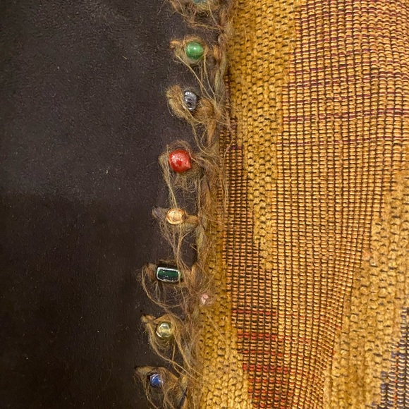 Duo Designs Vintage Southwestern Faux Suede Tapestry Jacket Size Medium Aztec - Picture 4 of 8